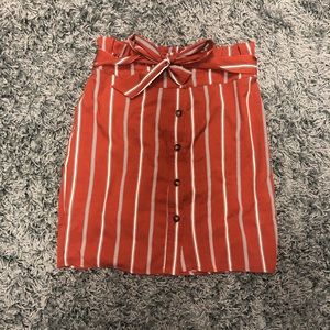 Nasty Gal Button Front Tie Skirt